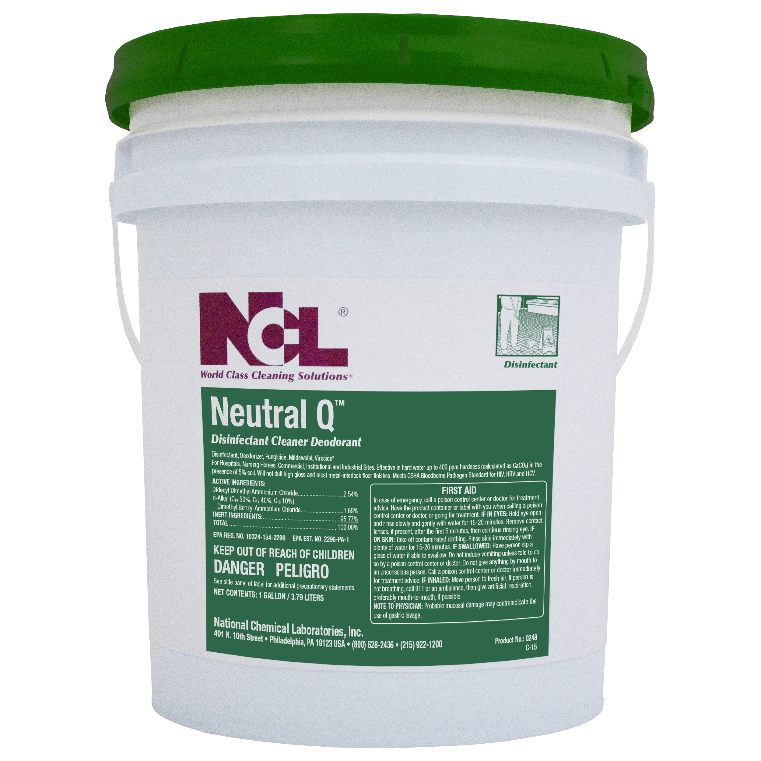 NEUTRAL-Q Disinfectant Cleaner 5 Gal. Pail (NCL0248-21) 