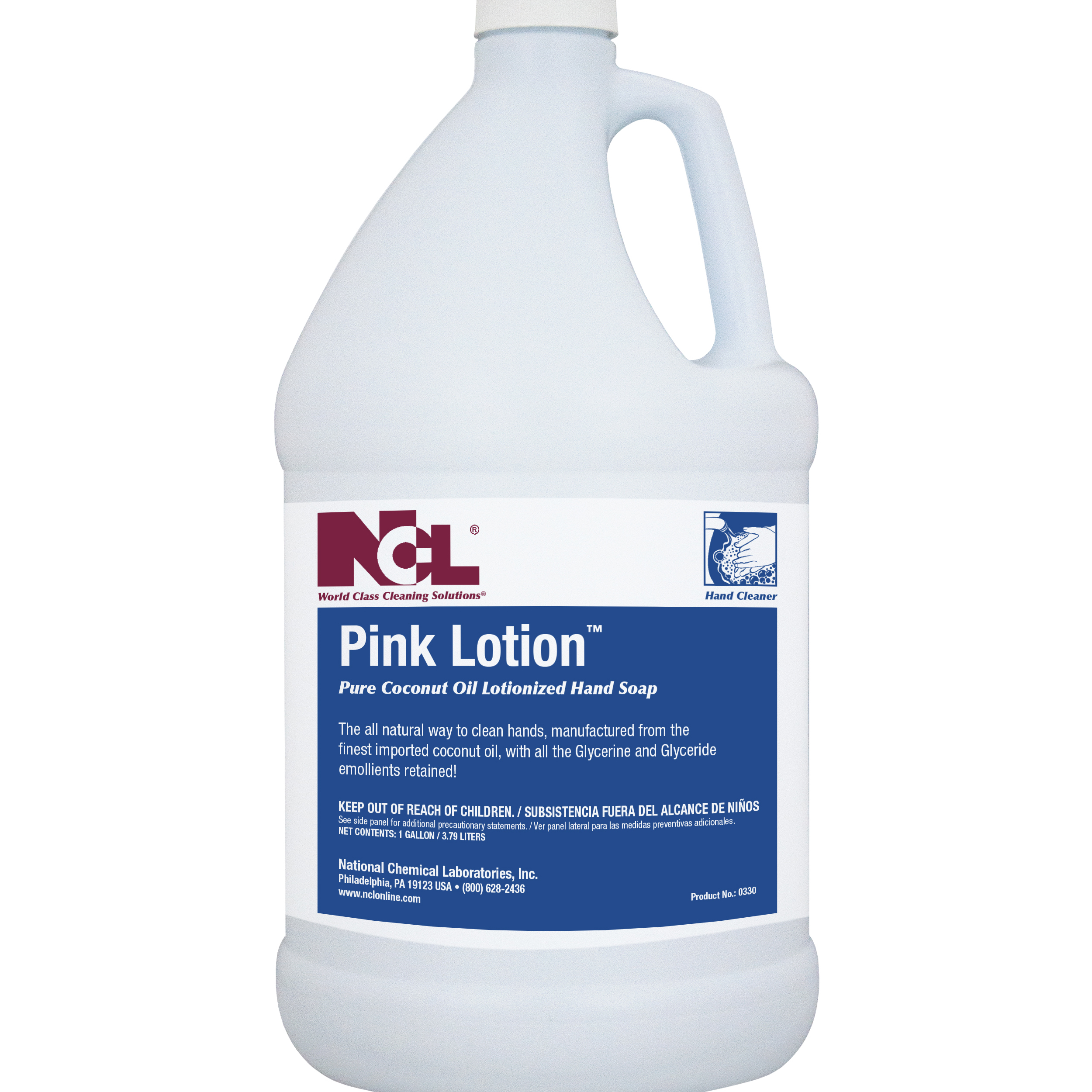  PINK LOTION Pure Coconut Oil Lotionized Hand Soap 4/1 Gal. Case (NCL0330-29) 