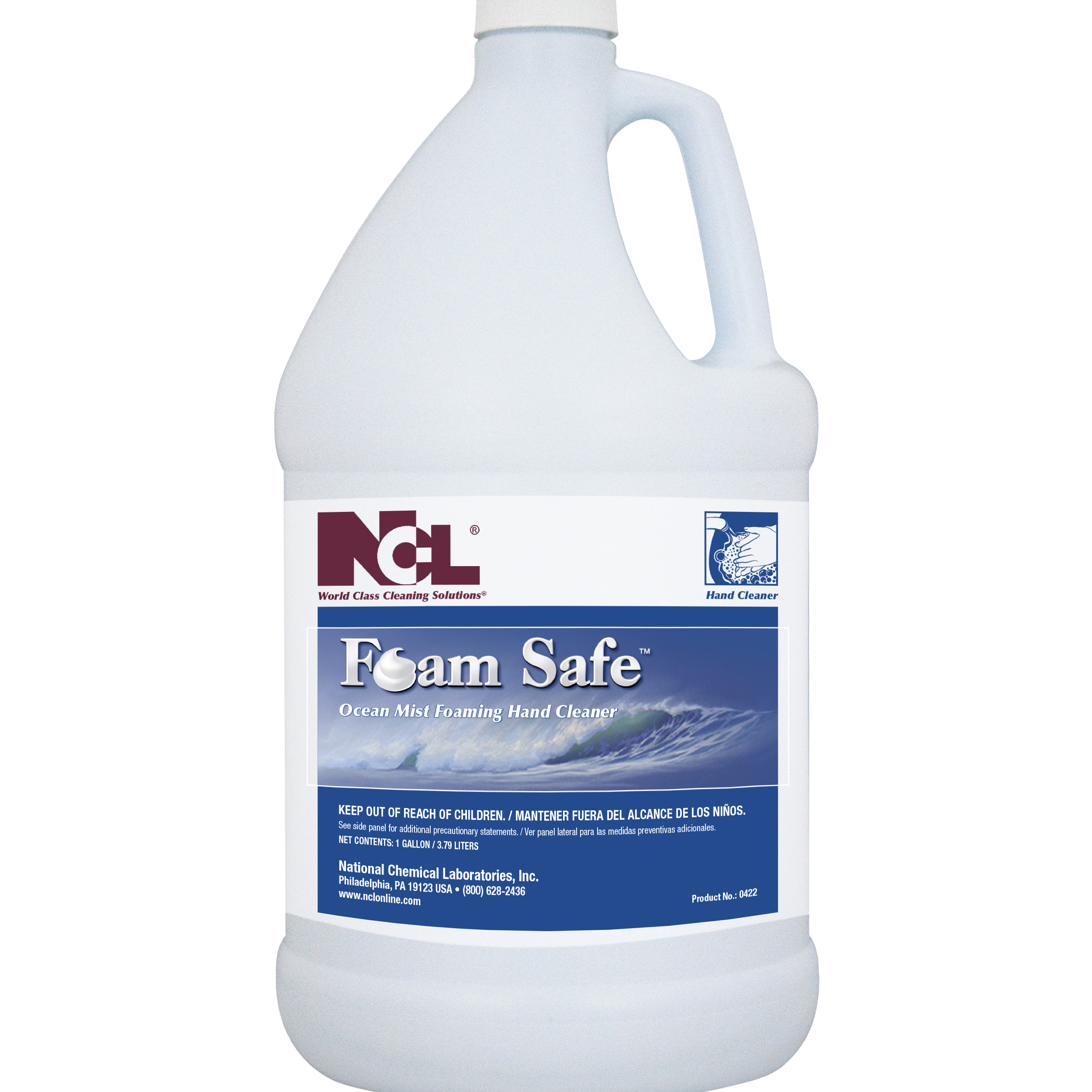  FOAM-SAFE Ocean Mist Hand Cleaner 4/1 Gal. Case (NCL0422-29) 