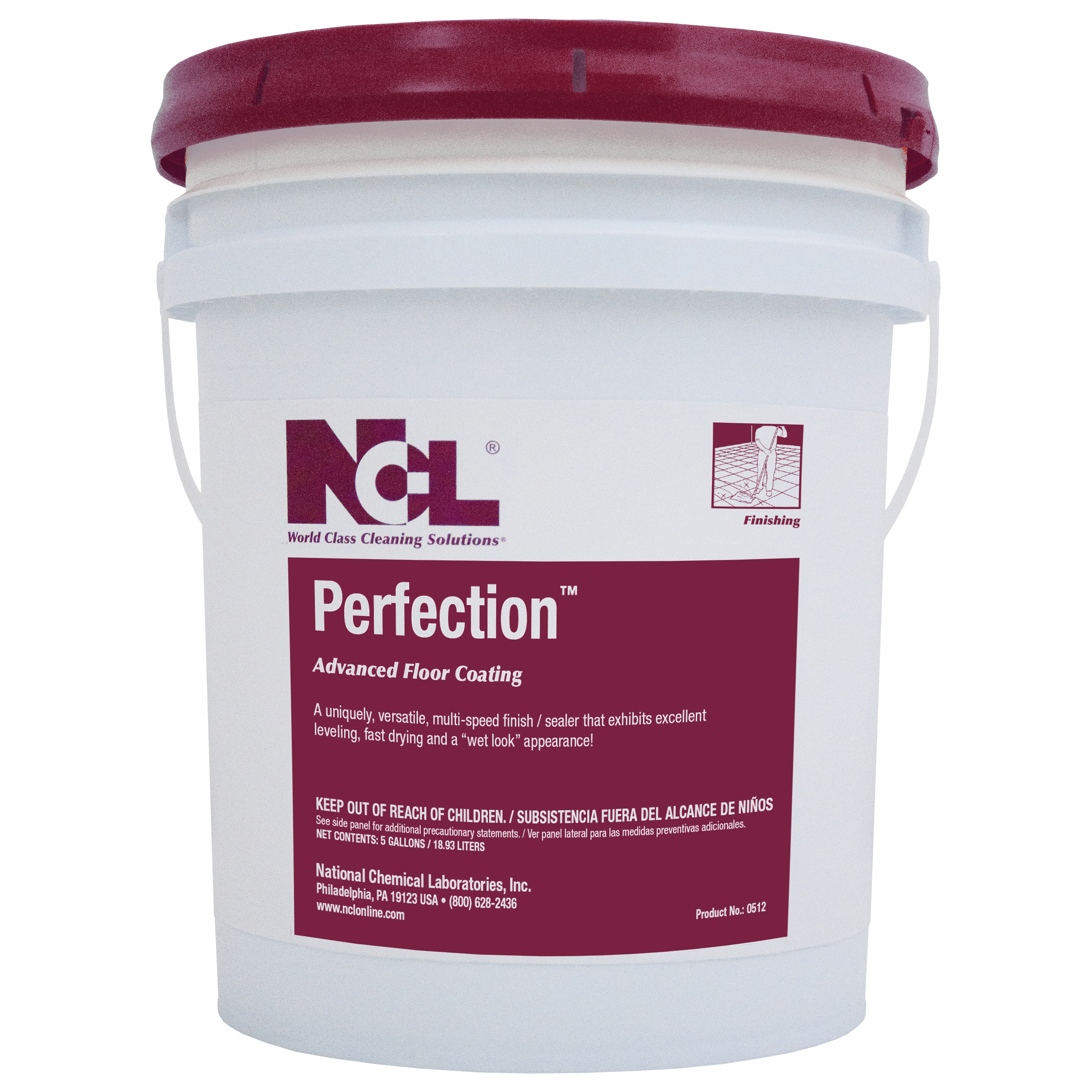  PERFECTION Advanced Floor Coating 5 Gal. Pail (NCL0512-21) 