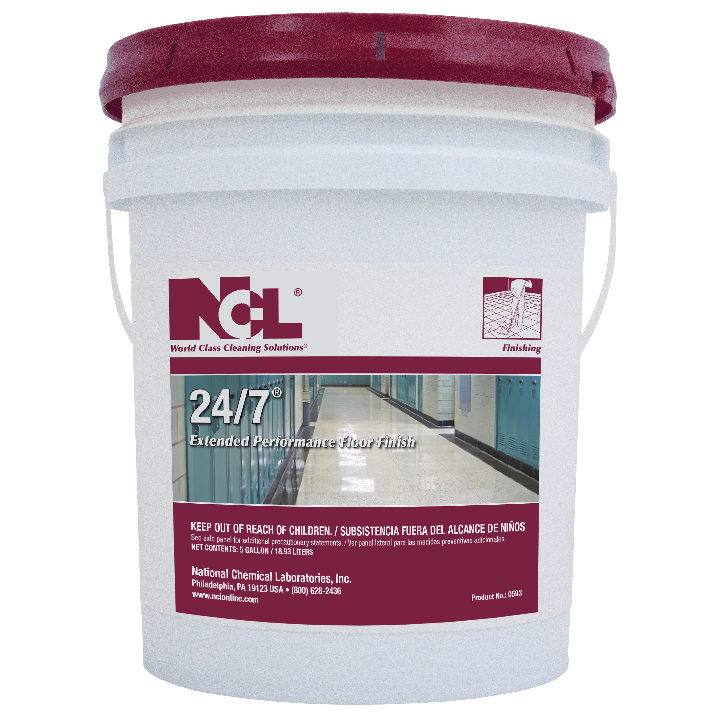  24-7 Extended Performance Floor Finish 5 Gal. Pail (NCL0593-21) 