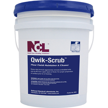  QWIK-SCRUB Scrub & Recoat Cleaner 5 Gal. Pail (NCL0955-21) 