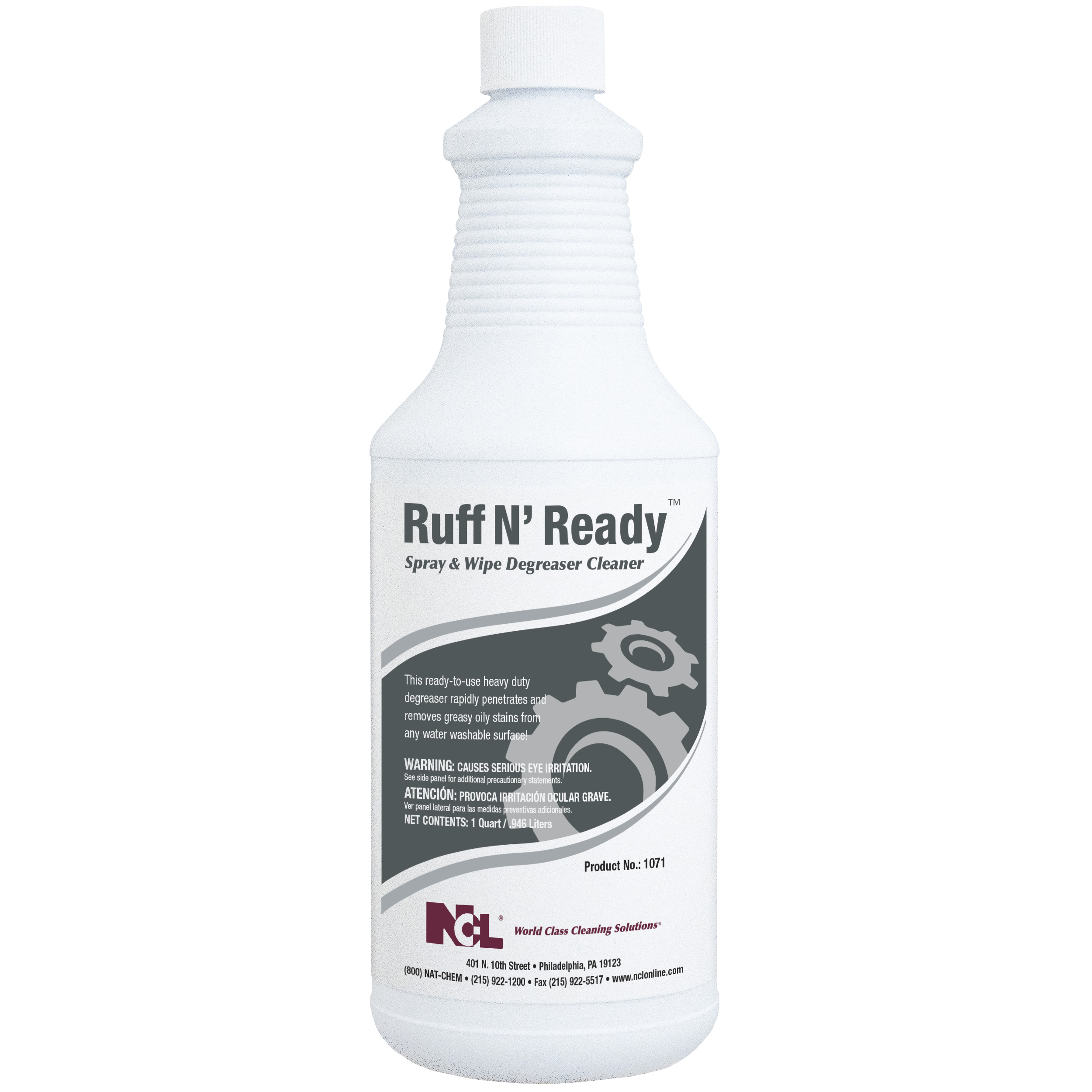  RUFF N' READY Spray and Wipe Degreaser Cleaner 12/32 oz (1 Qt.) Case (NCL1071-36) 