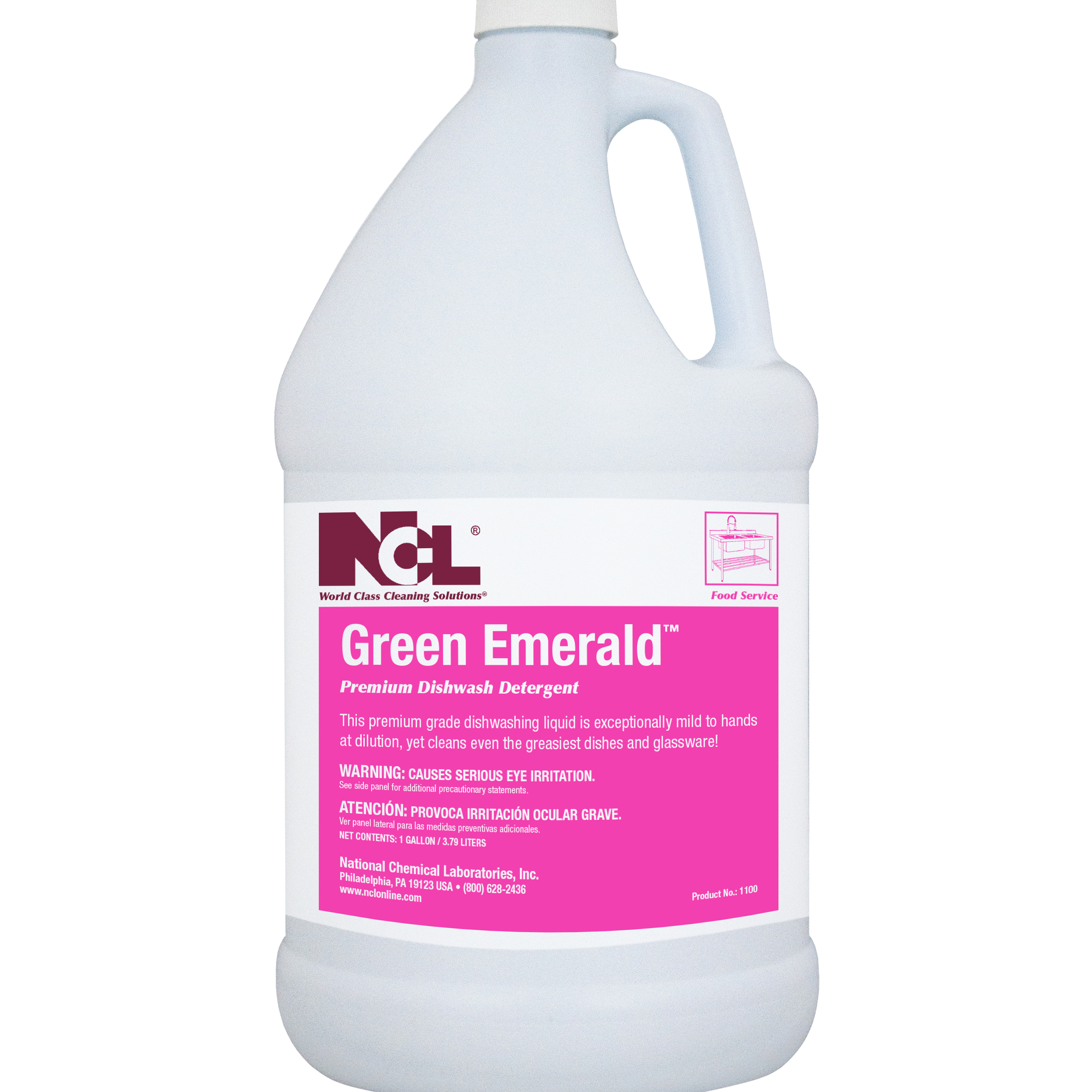  GREEN EMERALD Premium Dishwash Detergent 4/1 Gal. Case (NCL1100-29) 