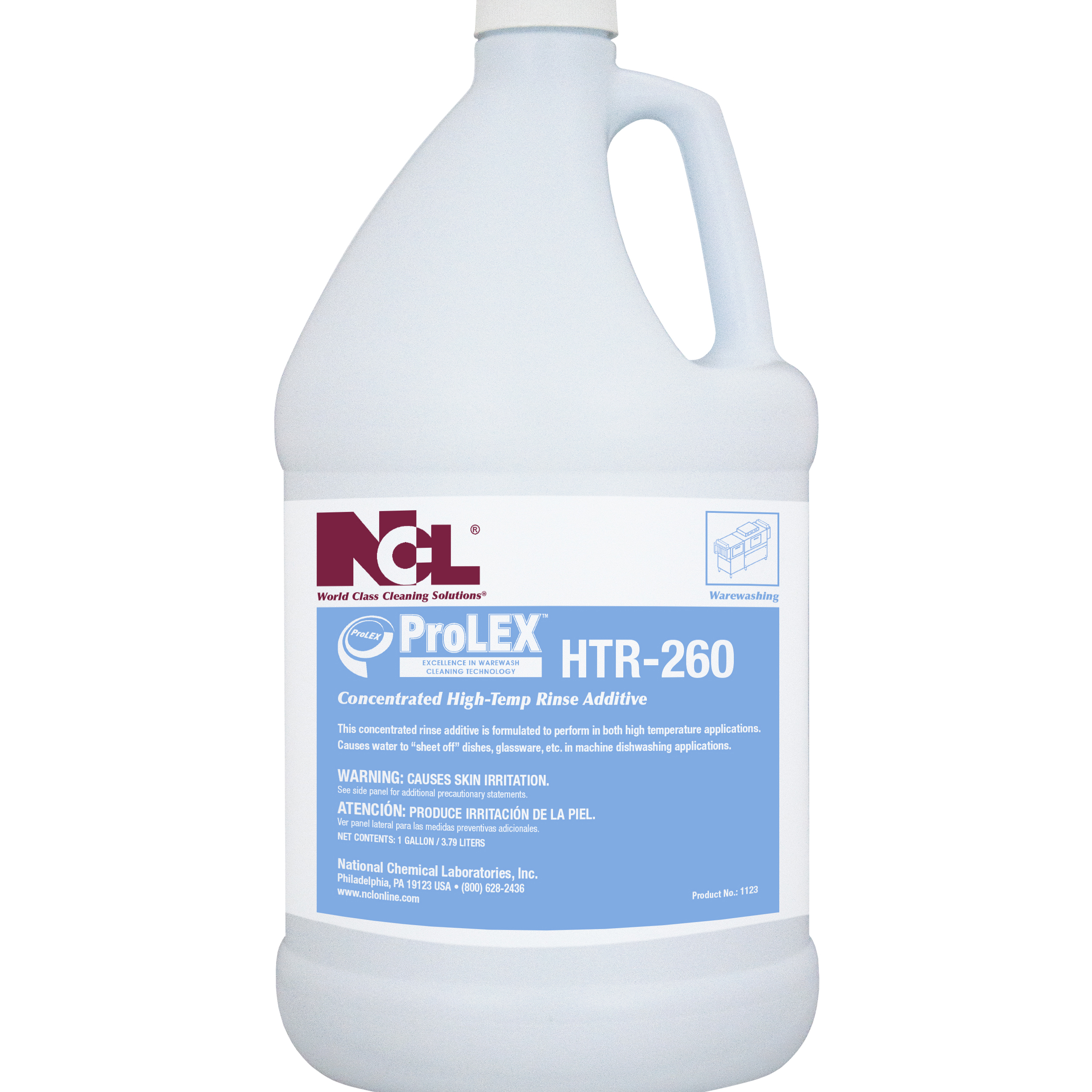  ProLEX HTR-260 Concentrated High Temp Rinse Additive. 4/1 Gal. Case (NCL1123-27) 