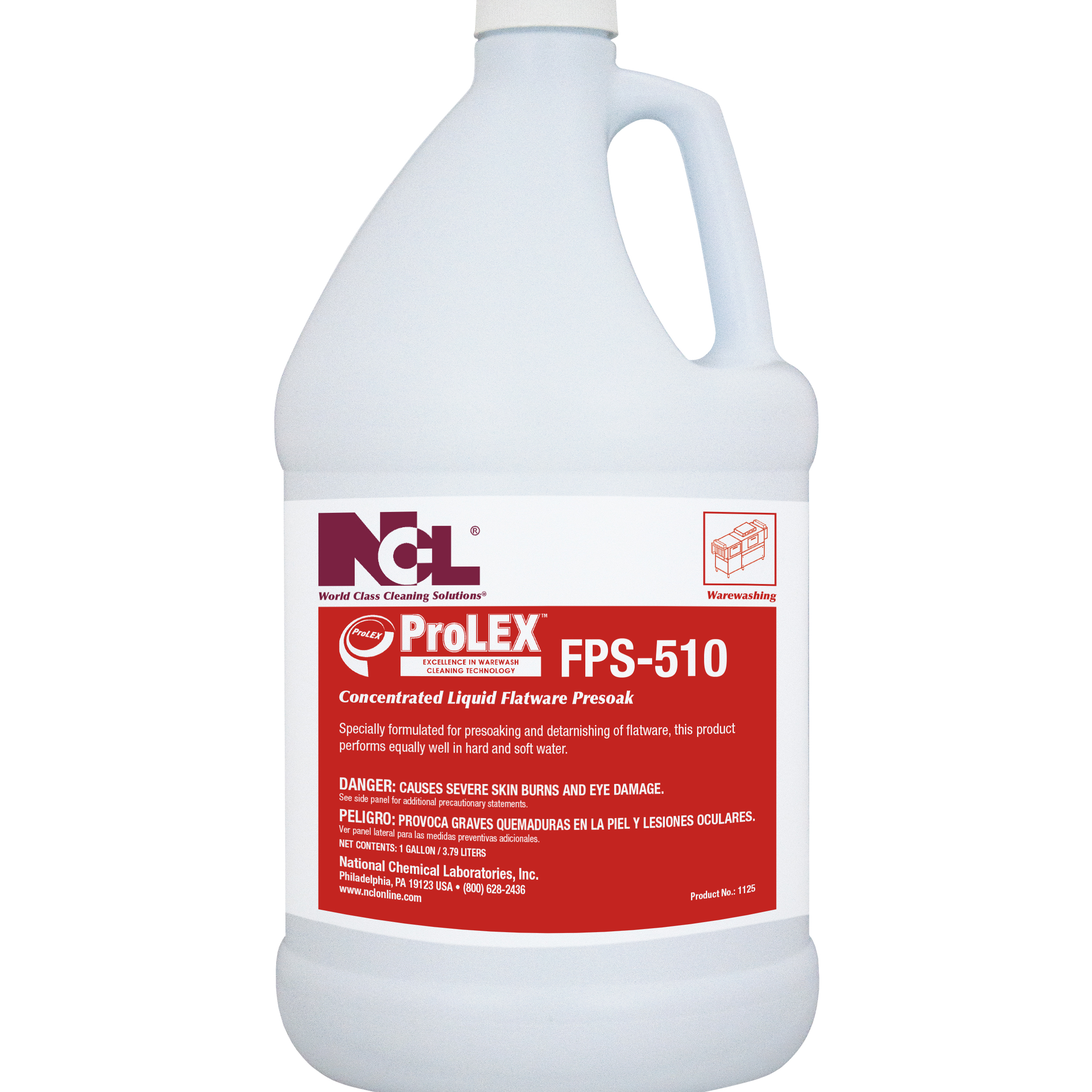 ProLEX FPS-510 Concentrated Liquid Flatware Presoak. 4/1 Gal. Case (NCL1125-27) 