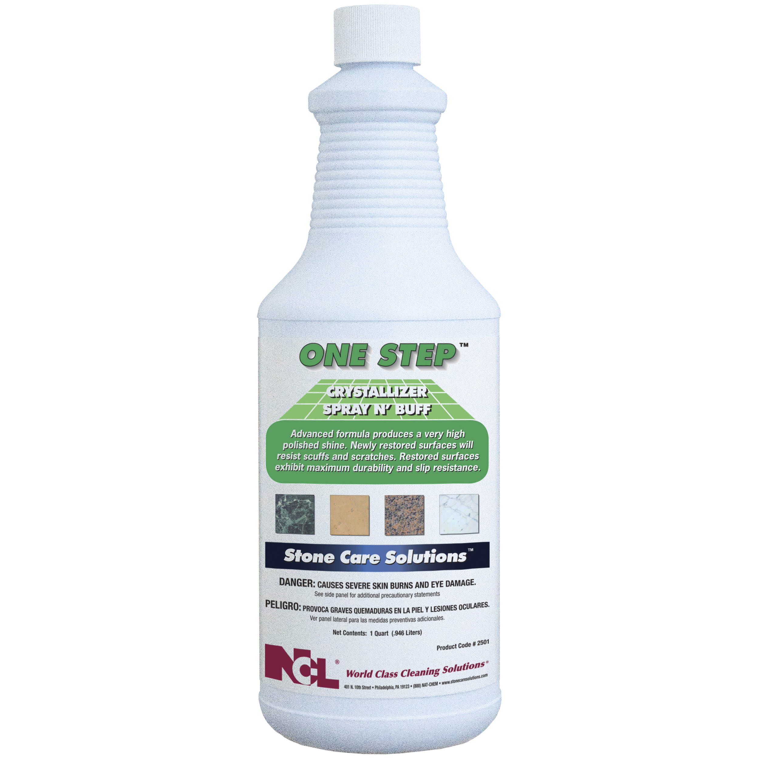  ONE STEP Crystallizer Spray N' Buff 12/32 oz (1 Qt.) Case (NCL2501-36) 