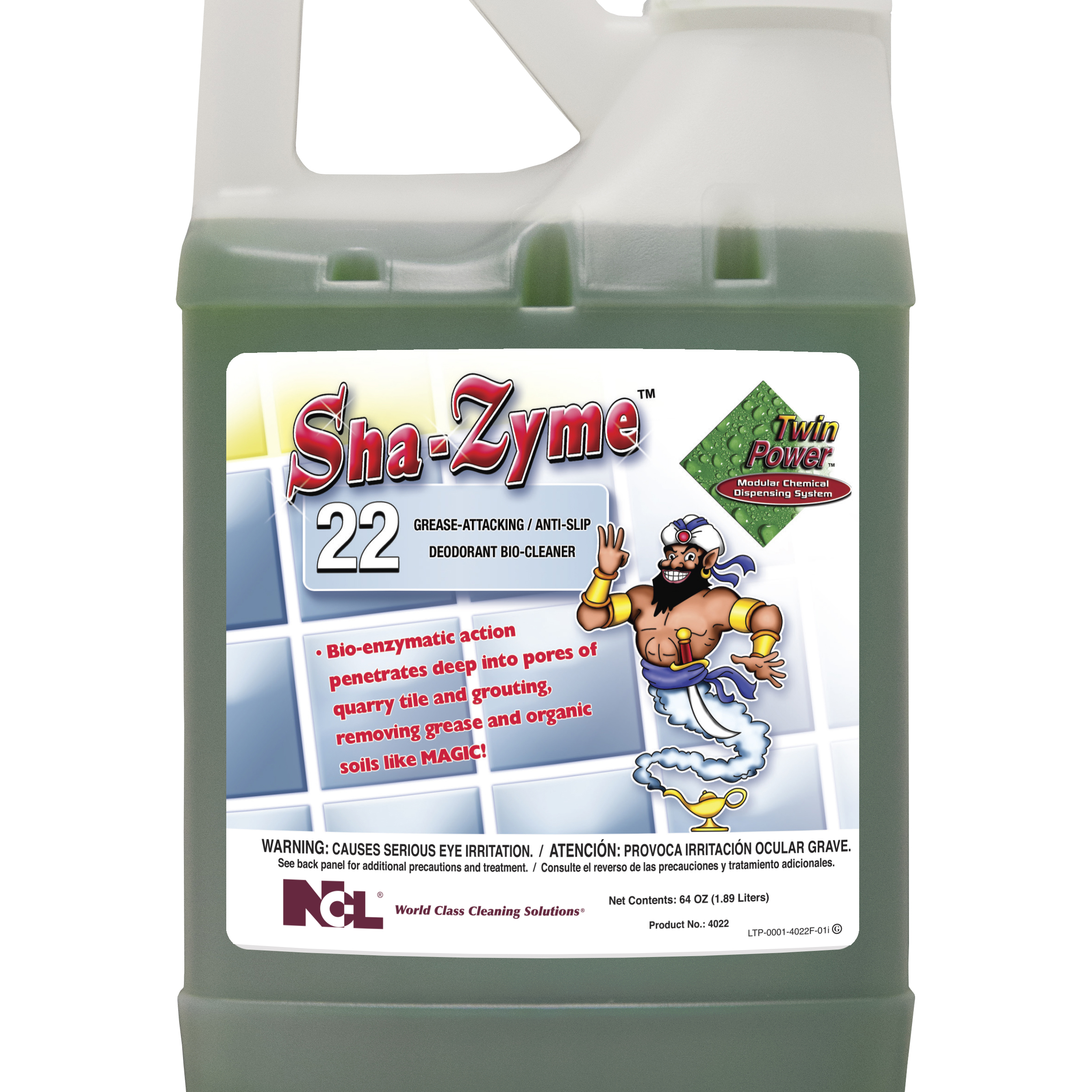  TWIN POWER #22 SHA-ZYME Deodorant Bio-Cleaner 6/64 oz Case (NCL4022-65) 