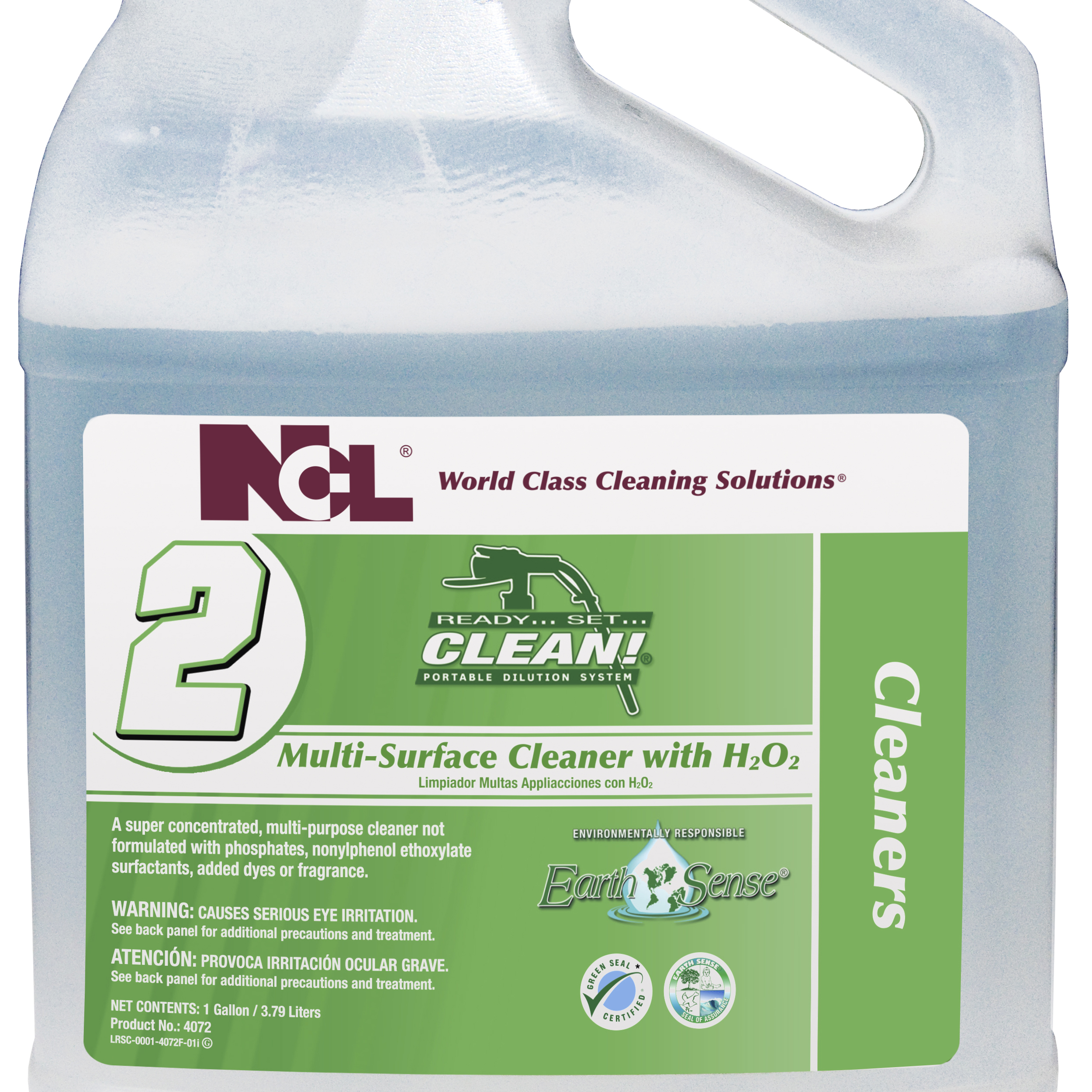  RSC #2 Earth Sense Multi-Surface Cleaner with H2O2 Super Concentrate 4/1 RSC Gal. Case (NCL4072-35) 