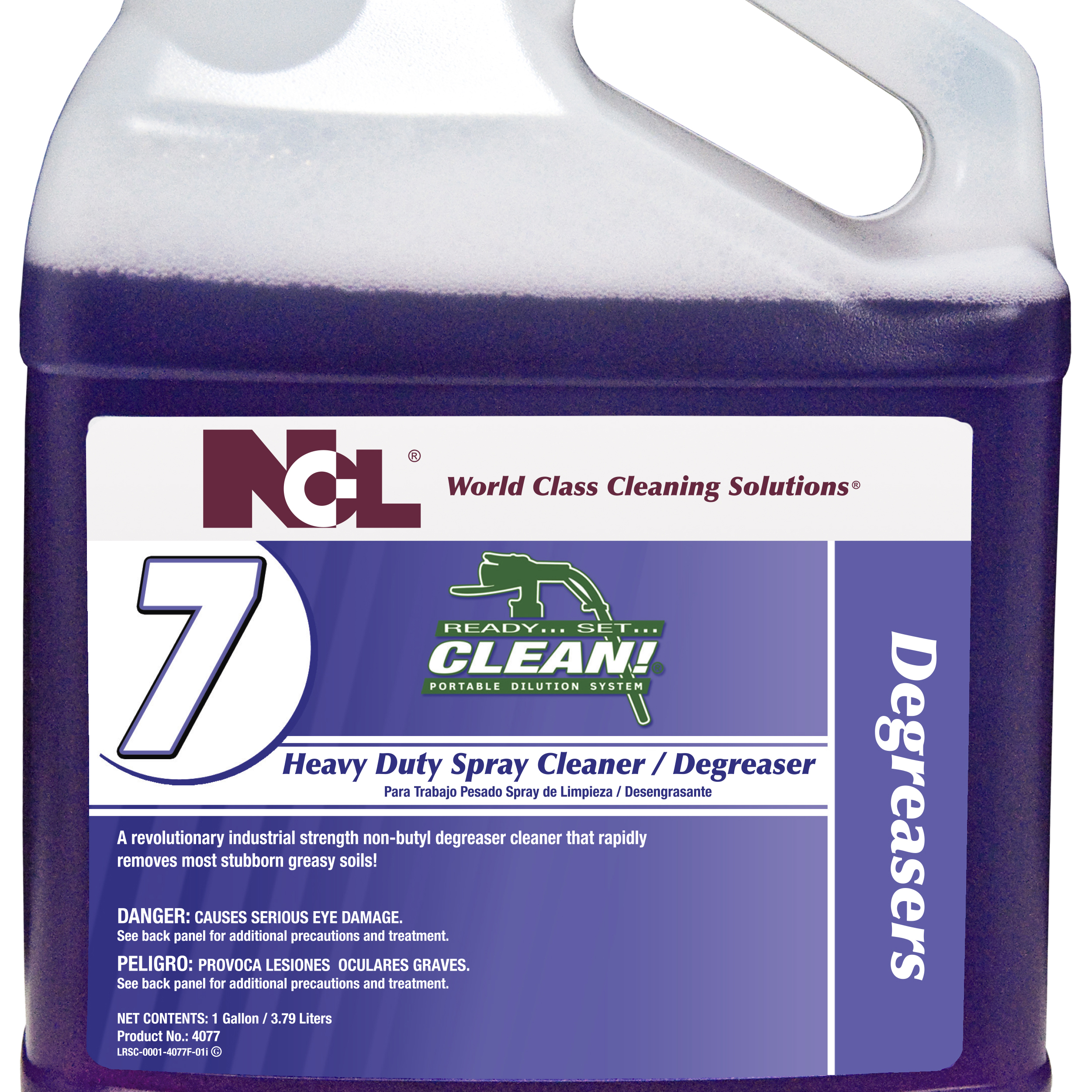  RSC #7 Heavy Duty Spray Cleaner / Degreaser 4/1 RSC Gal. Case (NCL4077-35) 