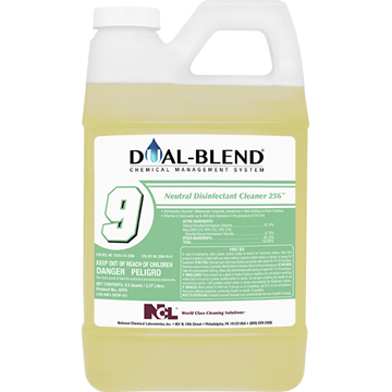  DUAL-BLEND #9 Neutral Disinfectant Cleaner 256 4/1 DUAL-BLEND 80 OZ Case (NCL5079-24) 